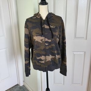 VS PINK Camo zip up hoodie